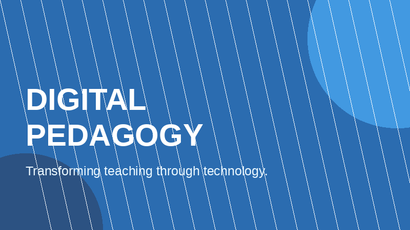 Digital Pedagogy &amp; Instructional Design